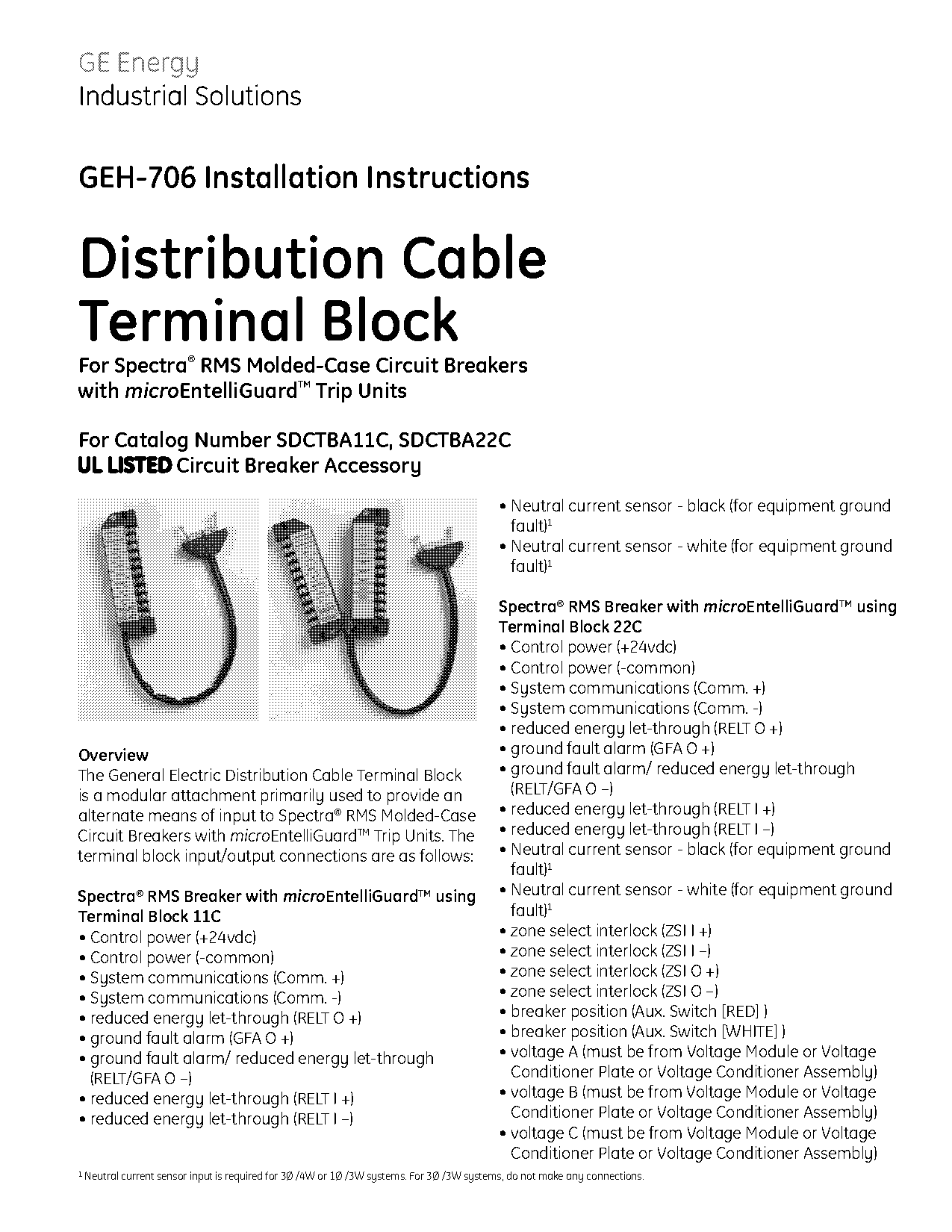 terminal block with pin connect